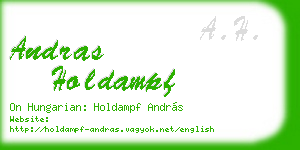 andras holdampf business card